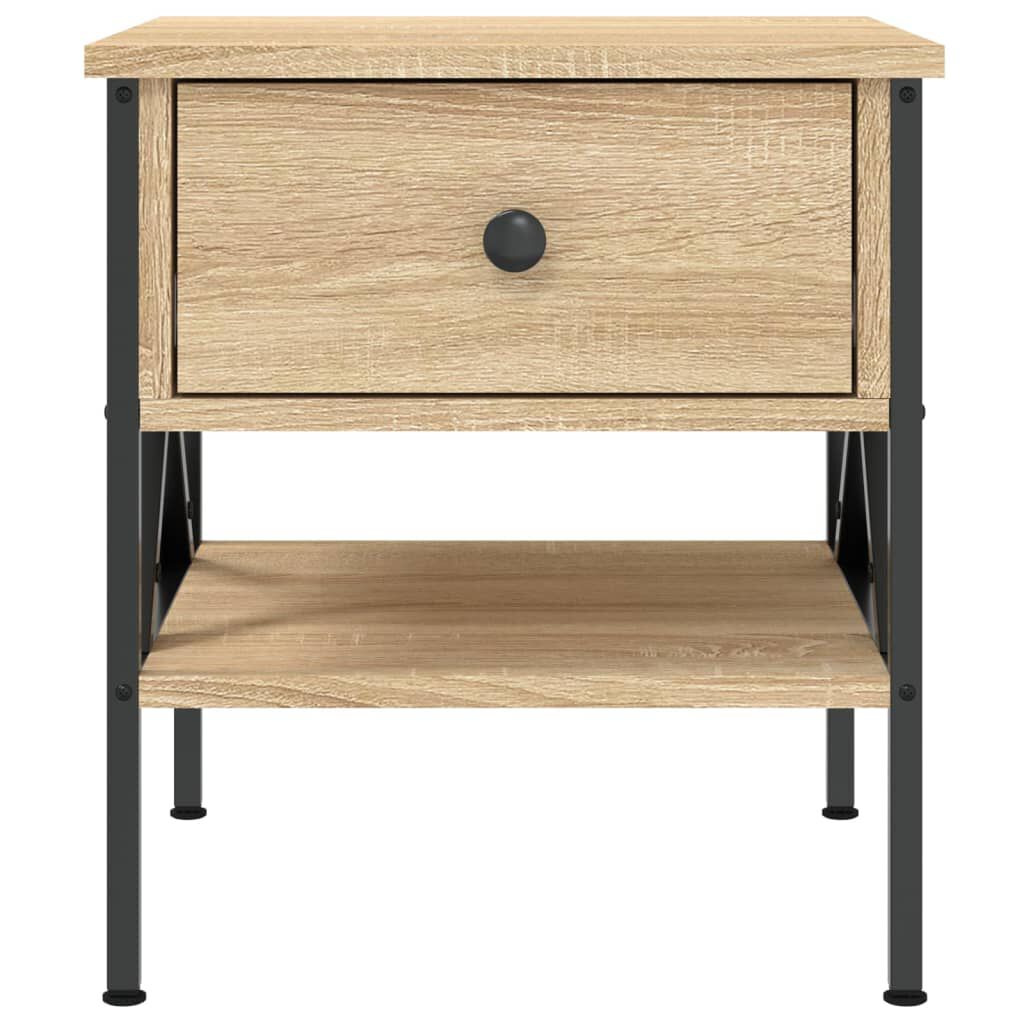 vidaXL Κομοδίνα 2 τεμ. Sonoma Δρυς 40x42x45 εκ. από Επεξεργασμένο Ξύλο