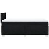 vidaXL Κρεβάτι Boxspring με Στρώμα Μαύρο 100 x 200 εκ. Υφασμάτινο