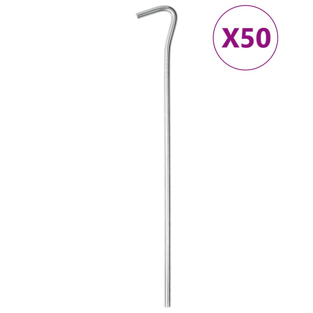 vidaXL Πασσαλάκια Σκηνής 50 τεμ. 23 εκ. Ø5 χιλ. Γαλβανισμένο Ατσάλι