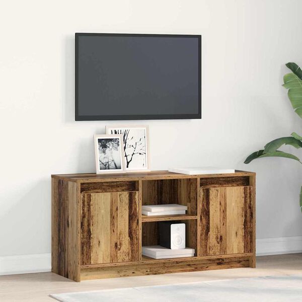 vidaXL Ντουλάπι TV Καφέ 100 x 34 x 50 εκ Επεξεργασμένο ξύλο