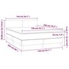 vidaXL &Kappa;&rho;&epsilon;&beta;ά&tau;&iota; Boxspring &mu;&epsilon; &Sigma;&tau;&rho;ώ&mu;&alpha; & LED &Sigma;&kappa;. &Pi;&rho;ά&sigma;&iota;&nu;&omicron; 140x200&epsilon;&kappa; &Beta;&epsilon;&lambda;&omicron;ύ&delta;&omicron;