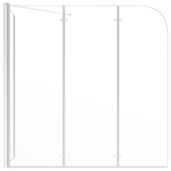vidaXL Καμπίνα Μπανιέρας Διαφανής 120 x 69 x 130 εκ. Ψημένο Γυαλί