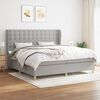 vidaXL &Kappa;&rho;&epsilon;&beta;ά&tau;&iota; Boxspring &mu;&epsilon; &Sigma;&tau;&rho;ώ&mu;&alpha; &Alpha;&nu;&omicron;&iota;&chi;&tau;ό &Gamma;&kappa;&rho;&iota; 200x200 &epsilon;&kappa;. &Upsilon;&phi;&alpha;&sigma;&mu;ά&tau;&iota;&nu;&omicron;