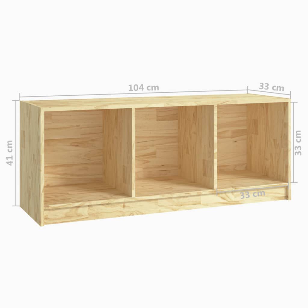 vidaXL Έπιπλο Τηλεόρασης 104 x 33 x 41 εκ. από Μασίφ Ξύλο Πεύκου