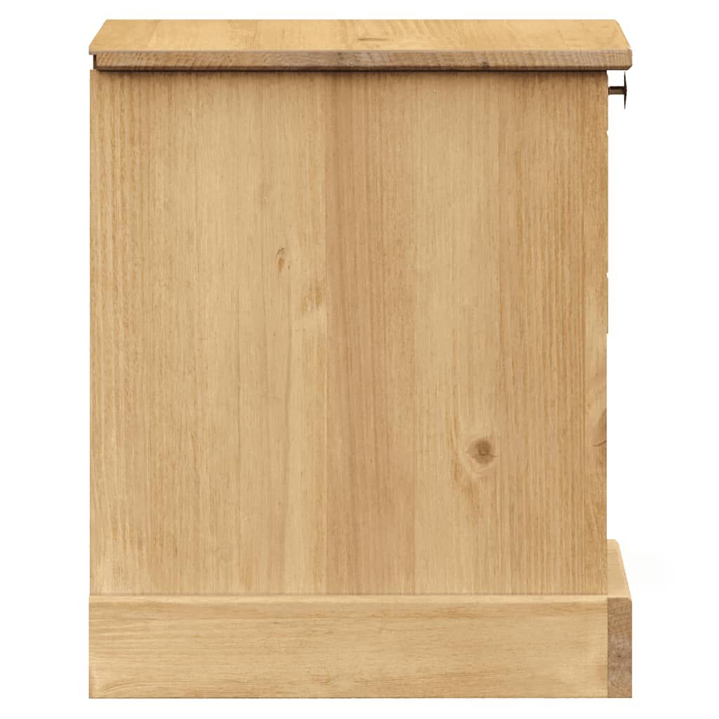 vidaXL Κομοδίνο VIGO 42 x 35 x 42 εκ. από Μασίφ Ξύλο Πεύκου