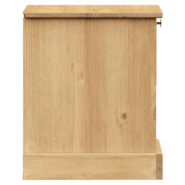 vidaXL Κομοδίνο VIGO 42 x 35 x 42 εκ. από Μασίφ Ξύλο Πεύκου