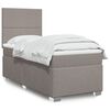 vidaXL &Kappa;&rho;&epsilon;&beta;ά&tau;&iota; Boxspring &mu;&epsilon; &Sigma;&tau;&rho;ώ&mu;&alpha; Taupe 90x200 &epsilon;&kappa;. &Upsilon;&phi;&alpha;&sigma;&mu;ά&tau;&iota;&nu;&omicron;