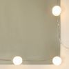 vidaXL Μπουντουάρ με LED Γυαλιστερό Λευκό 60x40x140 εκ.