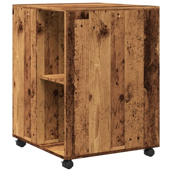 vidaXL Βοηθητικό Τραπέζι με Ρόδες 55x60x78 εκ. Επεξεργ. Ξύλο