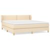 vidaXL &Kappa;&rho;&epsilon;&beta;ά&tau;&iota; Boxspring &mu;&epsilon; &Sigma;&tau;&rho;ώ&mu;&alpha; &Kappa;&rho;&epsilon;&mu; 160x200 &epsilon;&kappa;. &Upsilon;&phi;&alpha;&sigma;&mu;ά&tau;&iota;&nu;&omicron;