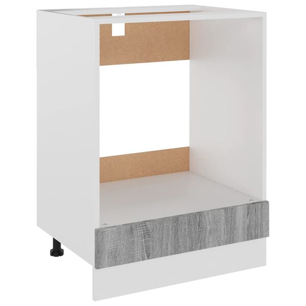 vidaXL Ντουλάπι Φούρνου Lyon Γκρι Sonoma 60x46x81,5εκ.