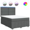 vidaXL &Kappa;&rho;&epsilon;&beta;ά&tau;&iota; Boxspring &mu;&epsilon; &Sigma;&tau;&rho;ώ&mu;&alpha; &Sigma;&kappa;&omicron;ύ&rho;&omicron; &Gamma;&kappa;&rho;&iota; 140x190 &epsilon;&kappa;. &Upsilon;&phi;&alpha;&sigma;&mu;ά&tau;&iota;&nu;&omicron;