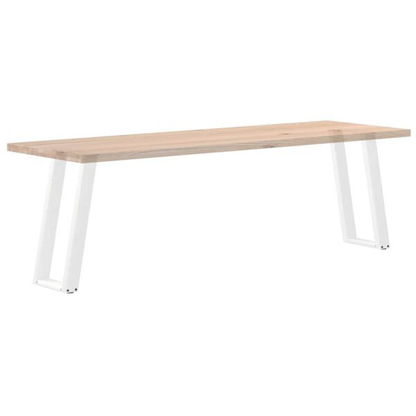 vidaXL Πόδια Κονσόλας σε Σχήμα U 2 τεμ. Λευκά 28x(72-73) εκ. Ατσάλι