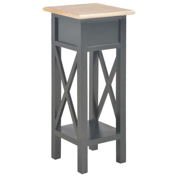 vidaXL Τραπεζάκι Βοηθητικό Μαύρο 27 x 27 x 65,5 εκ. Ξύλινο