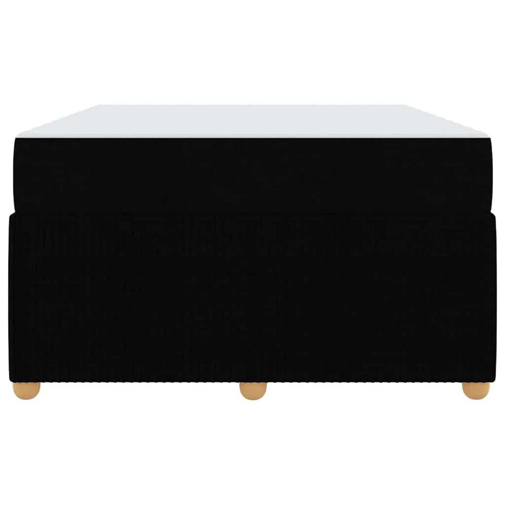 vidaXL Σκελετός κρεβατιού με στρώμα Μαύρο 120 x 190 cm ύφασμα
