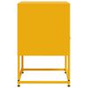 vidaXL Κομοδίνο Μουσταρδί 36x39x60,5 εκ. από Χάλυβα