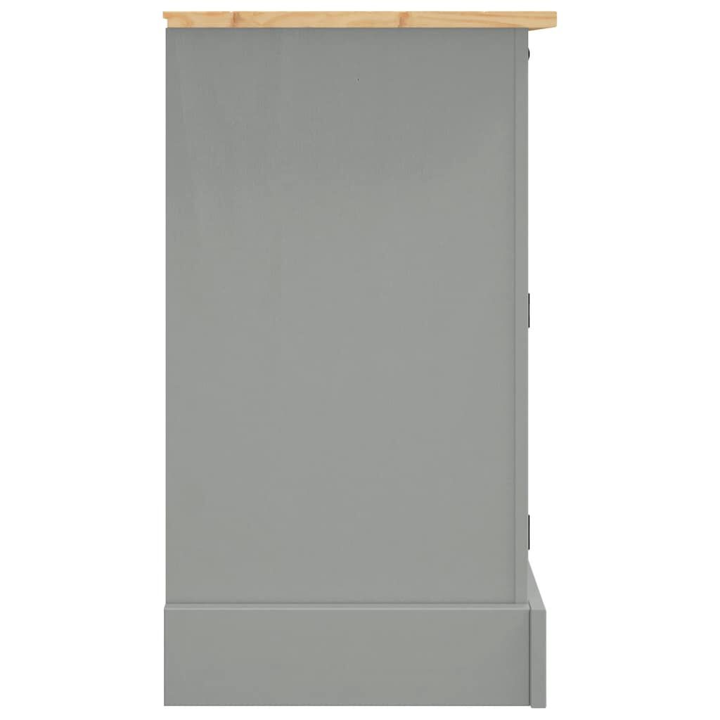 vidaXL Μπουφές Corona Γκρι 112x43x78 εκ. Μασίφ Ξύλο Μεξικάνικου Πεύκου