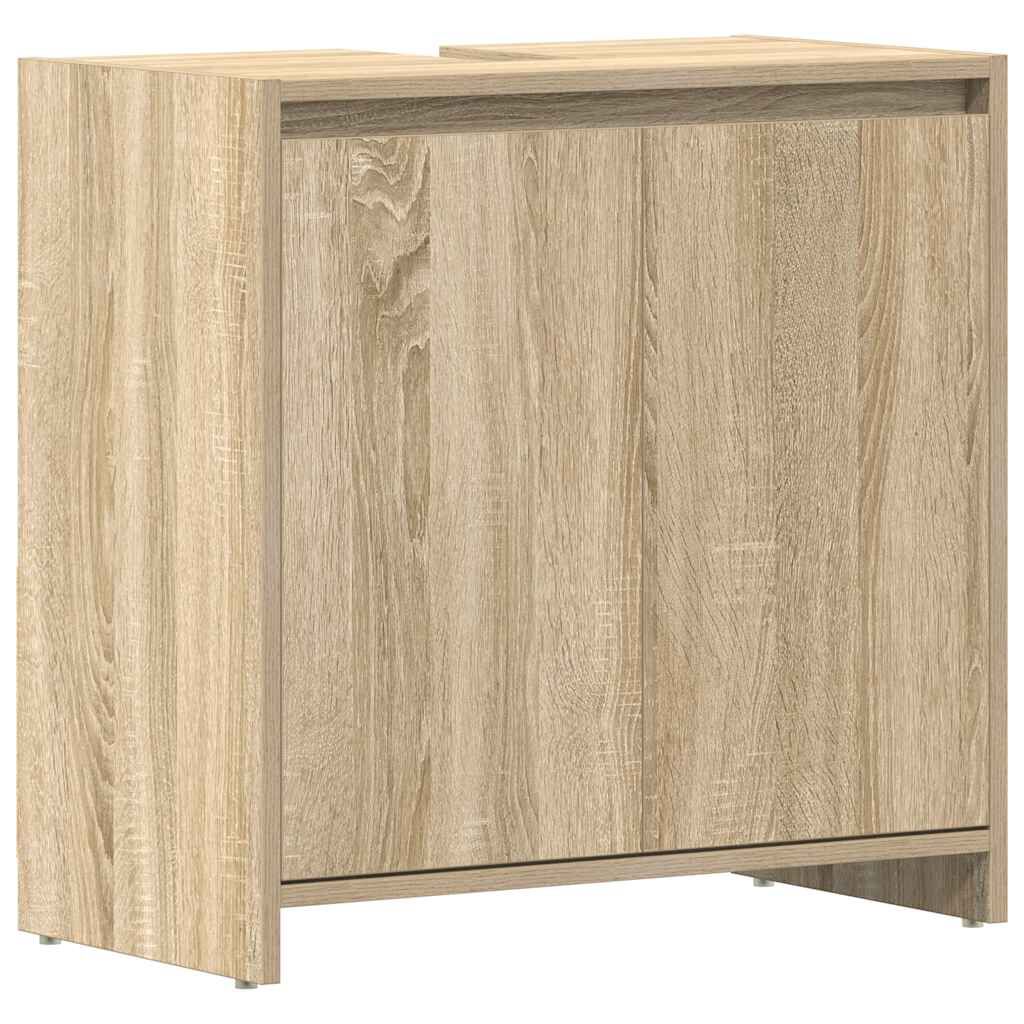 vidaXL Ντουλάπι Νιπτήρα Sonoma Δρυς 60 x 33 x 61 εκ. από Επεξ. Ξύλο