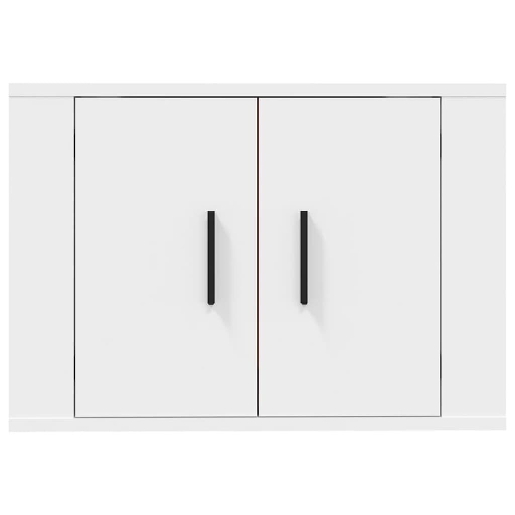vidaXL Έπιπλο Τηλεόρασης Επιτοίχιο Λευκό 57 x 34,5 x 40 εκ.