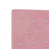 vidaXL Βελούδινο Κεφαλάρι Argyle με κεφαλάρι Ροζ 90 cm Βελούδο