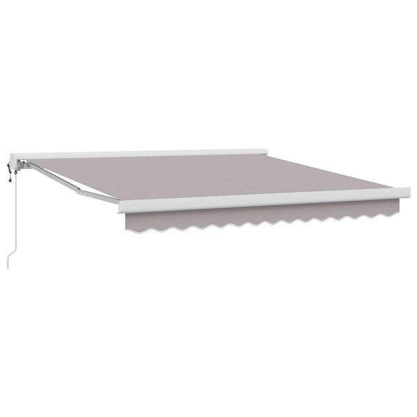 vidaXL Σκηνίτσα Αναδιπλούμενη Ανοιχτό γκρι 350 x 250 εκ