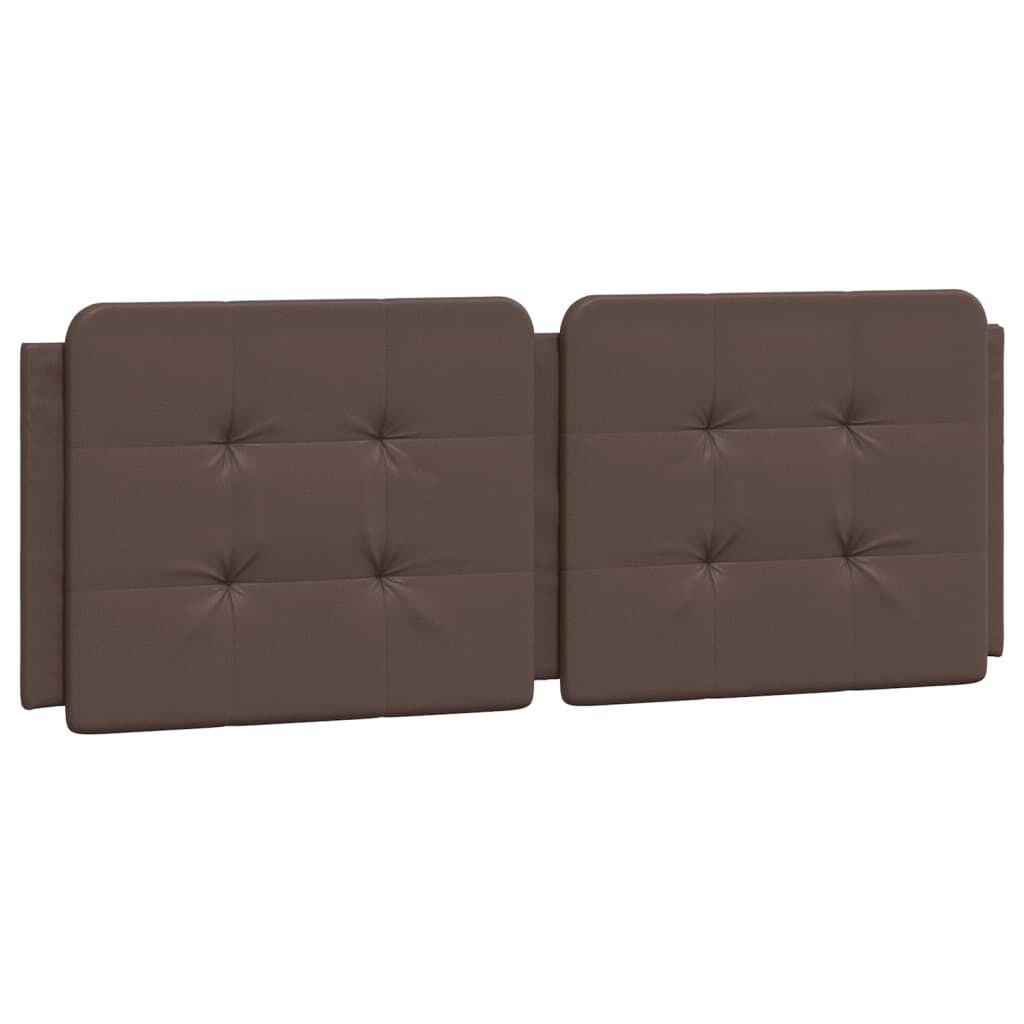 vidaXL Πλαίσιο Κρεβατιού με Κεφαλάρι Καφέ 120x200 εκ. Συνθετικό Δέρμα