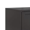 vidaXL Έπιπλο Τηλεόρασης Μαύρο 68,5x39x60,5 εκ. Ατσάλινο
