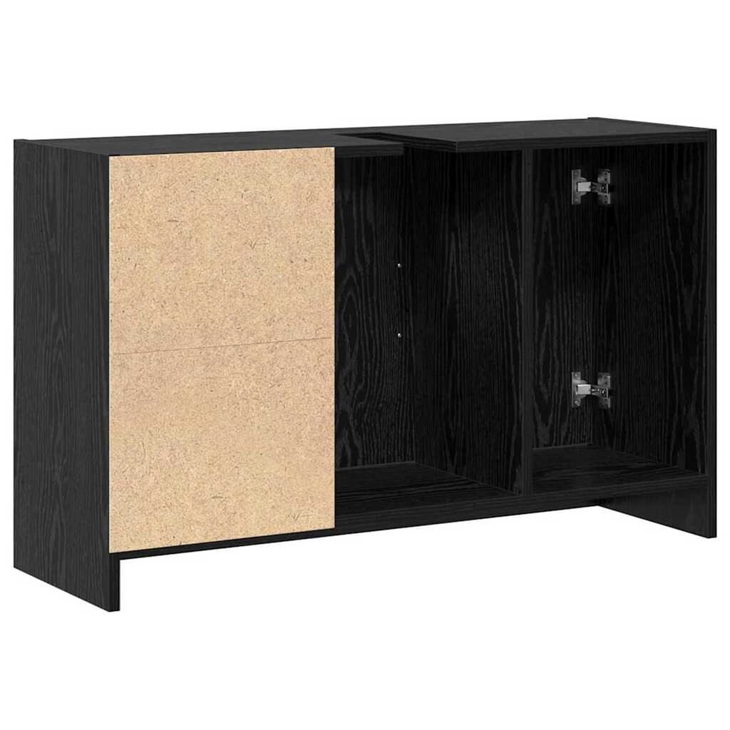 vidaXL Ντουλάπι Νιπτήρα Μαύρη Οξυά 90 x 29 x 55 εκ. Επεξεργασμένο ξύλο