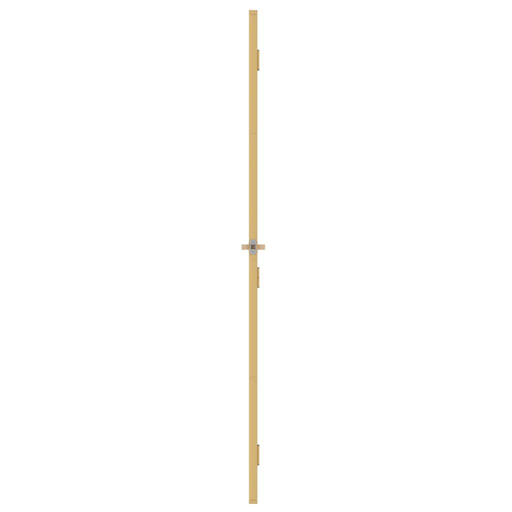 vidaXL Εσωτερική Πόρτα Χρυσή 76 x 201,5 εκ. Ψημένο Γυαλί & Αλουμίνιο