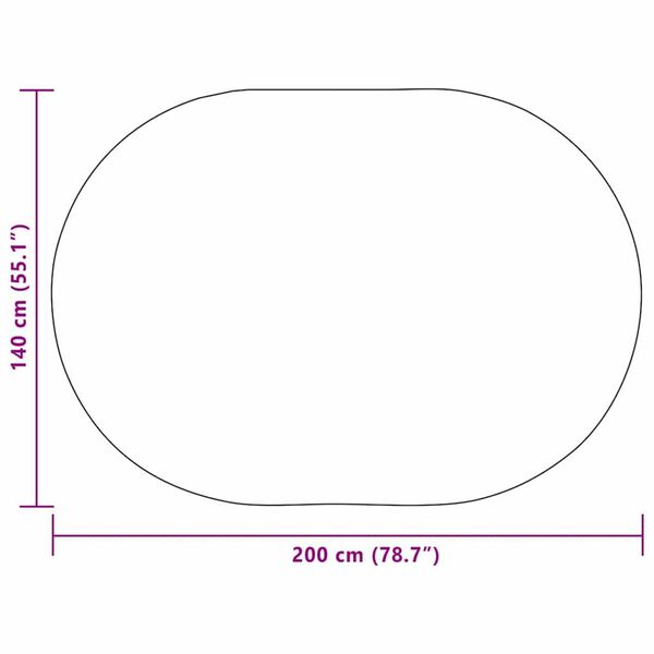 vidaXL Χαλί Καφέ PP