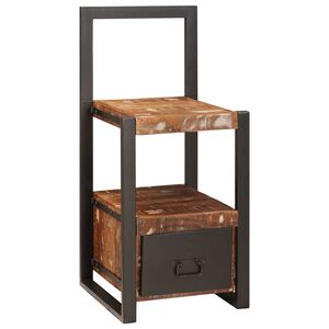 vidaXL Βάση Ρούχων Πολύχρωμο 40 x 40 x 90 cm Μασίφ ανακυκλωμένο ξύλο