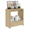 vidaXL Τραπέζι Βοηθητικό Sonoma Δρυς 50 x 26 x 50 εκ. από Επεξ. Ξύλο