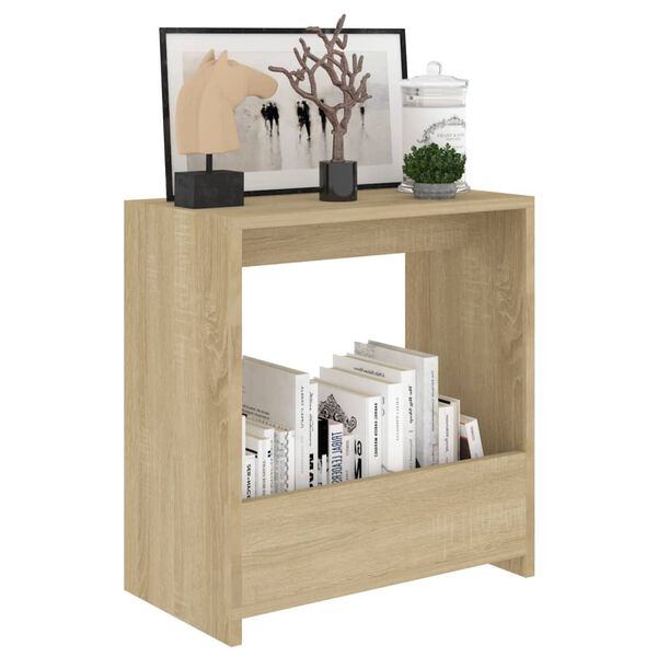 vidaXL Τραπέζι Βοηθητικό Sonoma Δρυς 50 x 26 x 50 εκ. από Επεξ. Ξύλο