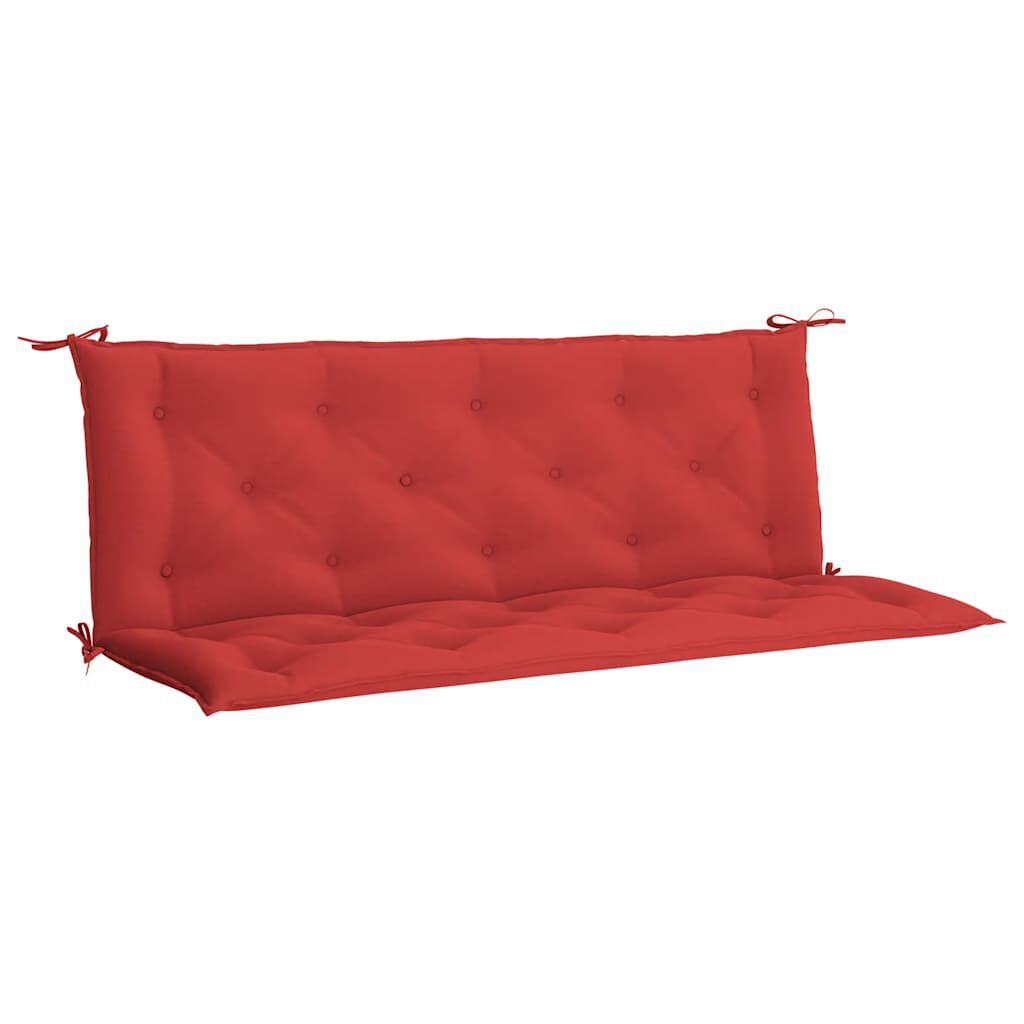 vidaXL Μαξιλάρι Πάγκου Κήπου Κόκκινο 150x(50+50)x7 εκ. Ύφασμα Oxford