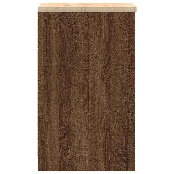 vidaXL ντουλάπι αποθήκευσης γκαράζ 40x51x85 εκ μασίφ ξύλο πεύκο