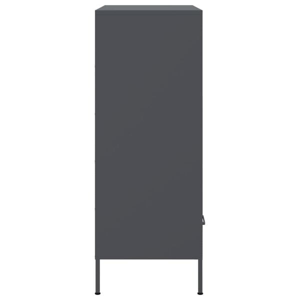 vidaXL Ντουλάπι Ανθρακί 68x39x101,5 εκ. από Χάλυβα