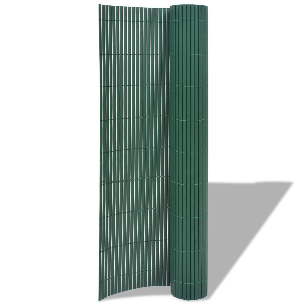 vidaXL Κήπος Φράκτης Διπλής Όψης Πράσινο 1,5x3 μ PVC