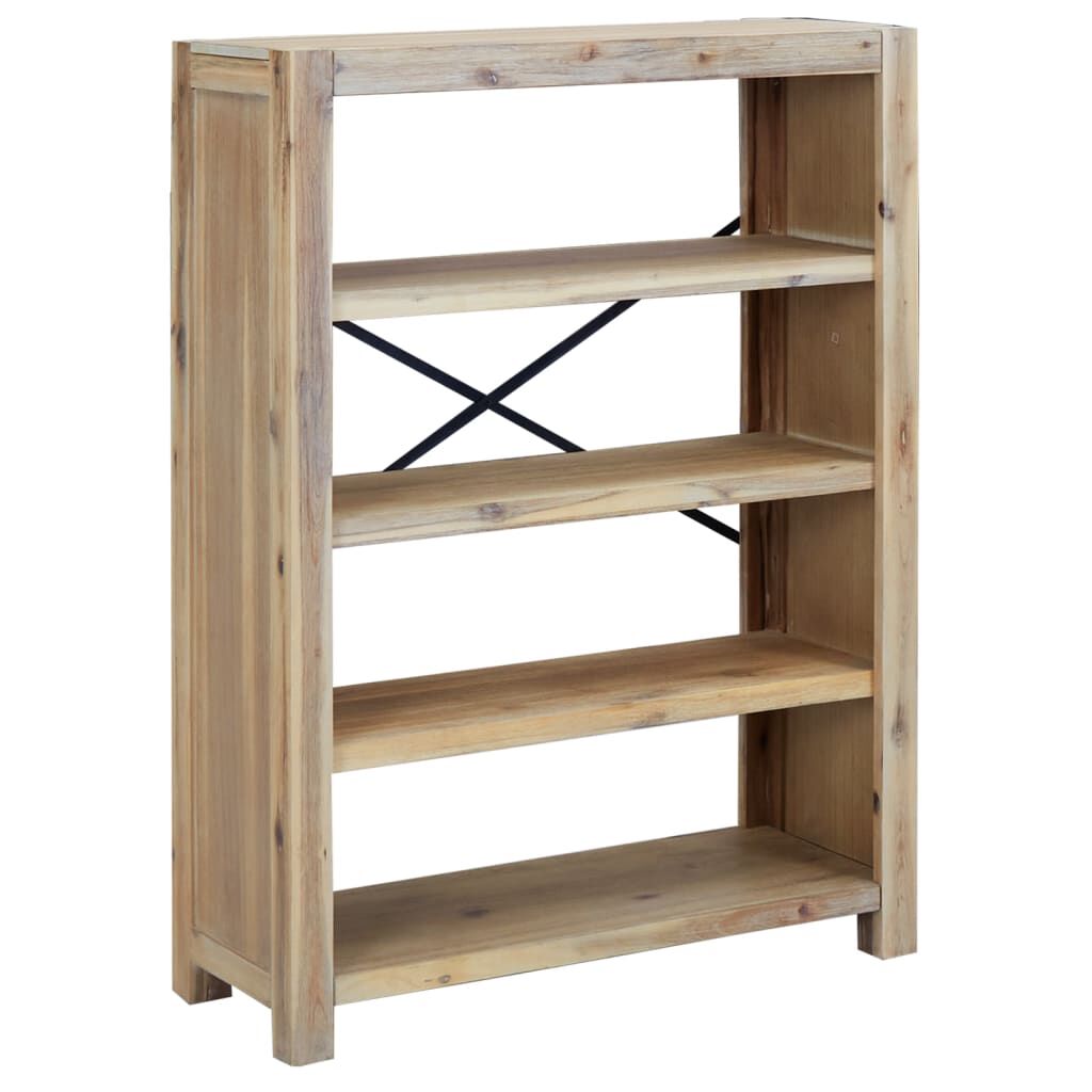 vidaXL Βιβλιοθήκη με 4 Επίπεδα 80x30x110 εκ. Μασίφ Ξύλο Ακακίας