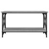 vidaXL Τραπεζάκι Σαλονιού Γκρι Sonoma 80x45x45 εκ Επεξ Ξύλο + Σίδηρος