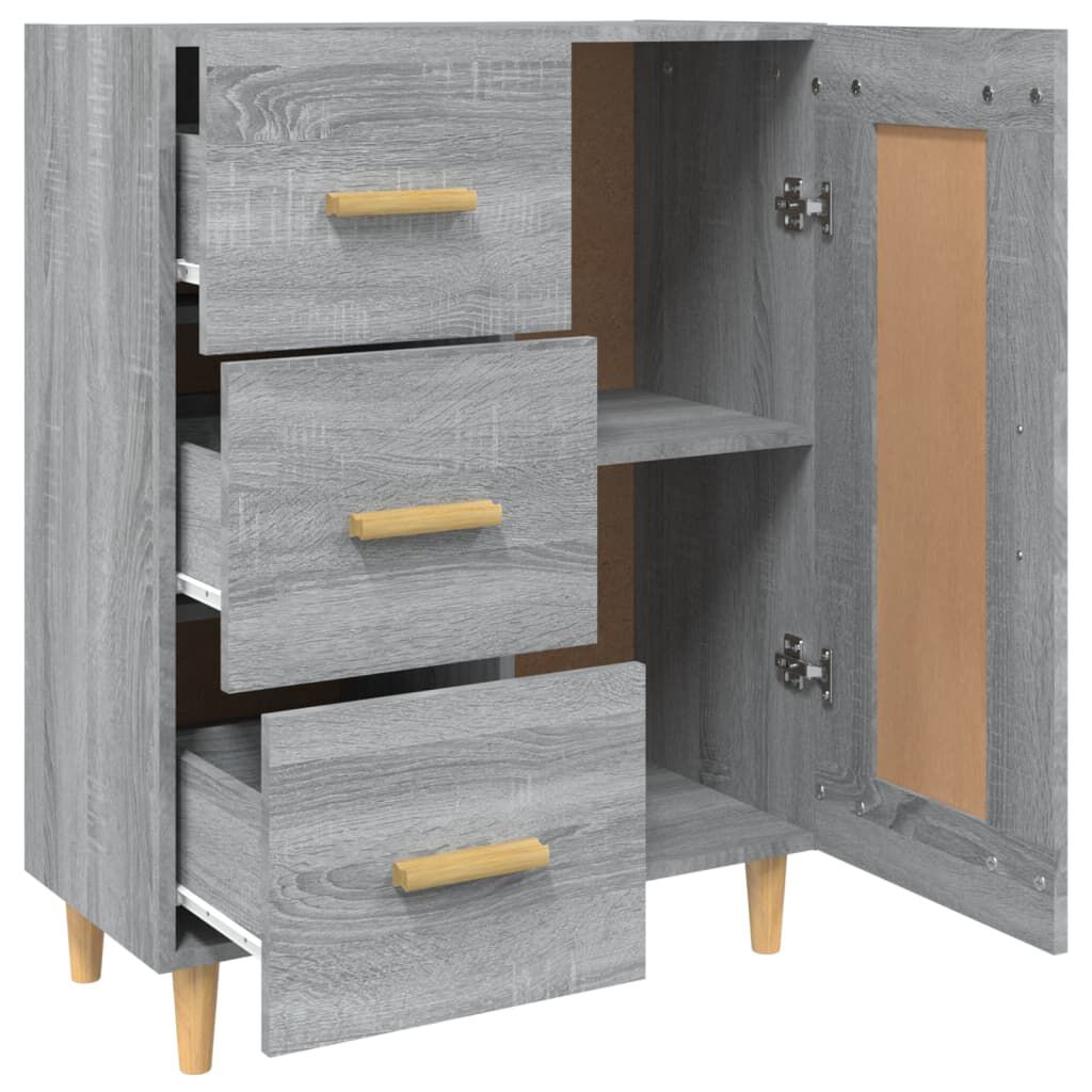 vidaXL Ντουλάπι Γκρι Sonoma 69,5 x 34 x 90 εκ. από Επεξεργασμένο Ξύλο