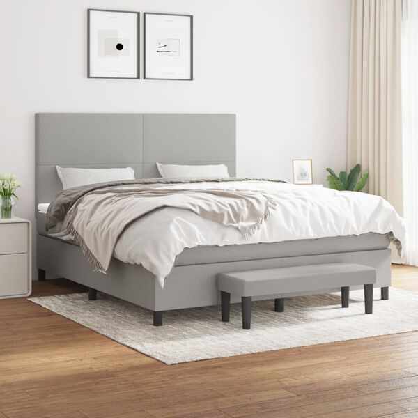 vidaXL &Kappa;&rho;&epsilon;&beta;ά&tau;&iota; Boxspring &mu;&epsilon; &Sigma;&tau;&rho;ώ&mu;&alpha; &Alpha;&nu;. &Pi;&rho;ά&sigma;&iota;&nu;&omicron; 160x200&epsilon;&kappa; &Upsilon;&phi;&alpha;&sigma;&mu;ά&tau;&iota;&nu;&omicron;