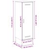 vidaXL Ντουλάπι Μαύρο 36x39x113 εκ. από Ατσάλι