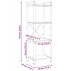 vidaXL Βιβλιοθήκη Γκρι sonoma 40 x 30 x 118 εκ Επεξεργασμένο ξύλο