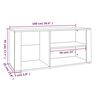 vidaXL Παπουτσοθήκη Γκρι Sonoma 100x35x45 εκ. από Επεξεργασμένο Ξύλο
