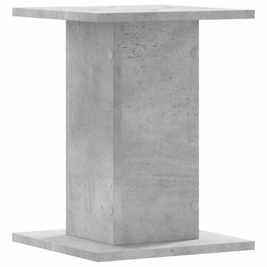 vidaXL Βάσεις Φυτών 2 τεμ. Γκρι Σκυρ. 30x30x40 εκ. Επεξεργασμένο Ξύλο