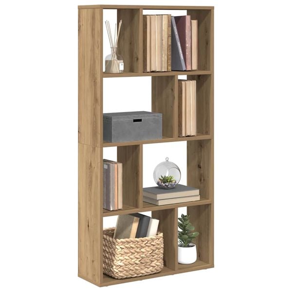 vidaXL Βιβλιοθήκη Αρτισιανή Δρυς 60x20x120 εκ. από Επεξεργασμένο Ξύλο