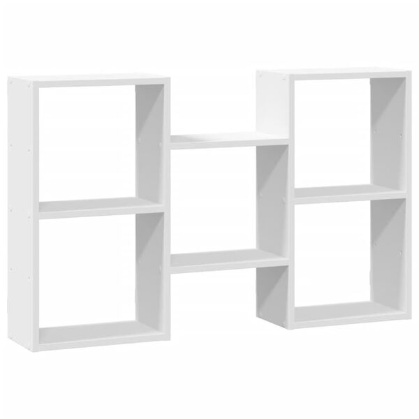 vidaXL Ραφιέρα Τοίχου Λευκό 96x18x60 εκ. από Επεξεργασμένο Ξύλο