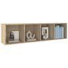 vidaXL Βιβλιοθήκη/Έπιπλο TV Sonoma Δρυς 36x30x143 εκ. από Επεξ. Ξύλο
