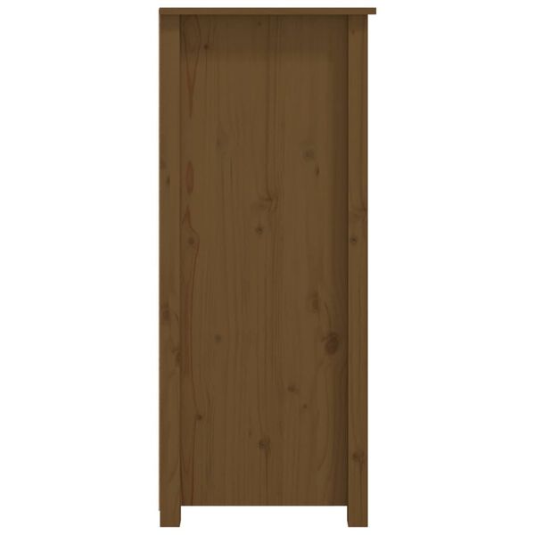 vidaXL Ντουλάπι Καφέ Μελί 83x41,5x100 εκ. από Μασίφ Ξύλο Πεύκου