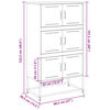 vidaXL Ντουλάπι Μουσταρδί 68,5x38,5x123,5 εκ. από Ατσάλι